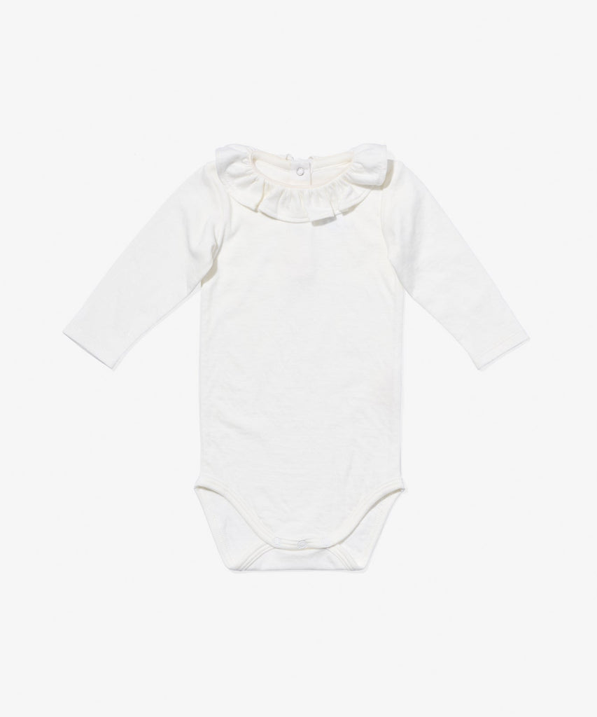 Tink Ruffle One-Piece in Vanilla Piping