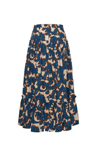 Tisbury Skirt in Mystic Flora Blue