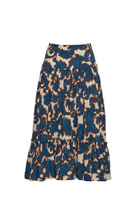 Tisbury Skirt in Mystic Flora Blue