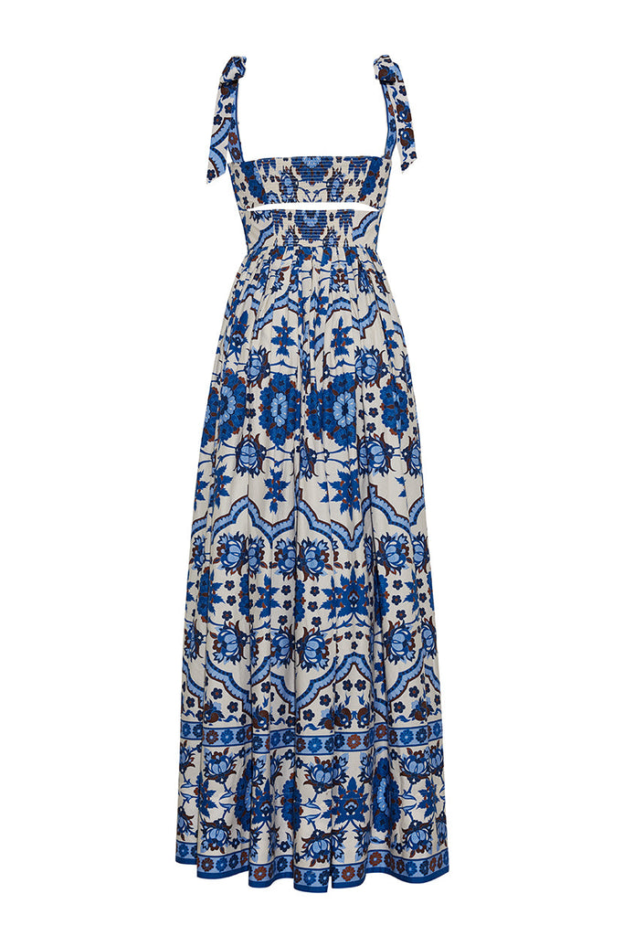 Tula Maxi Dress in Mystic Blue