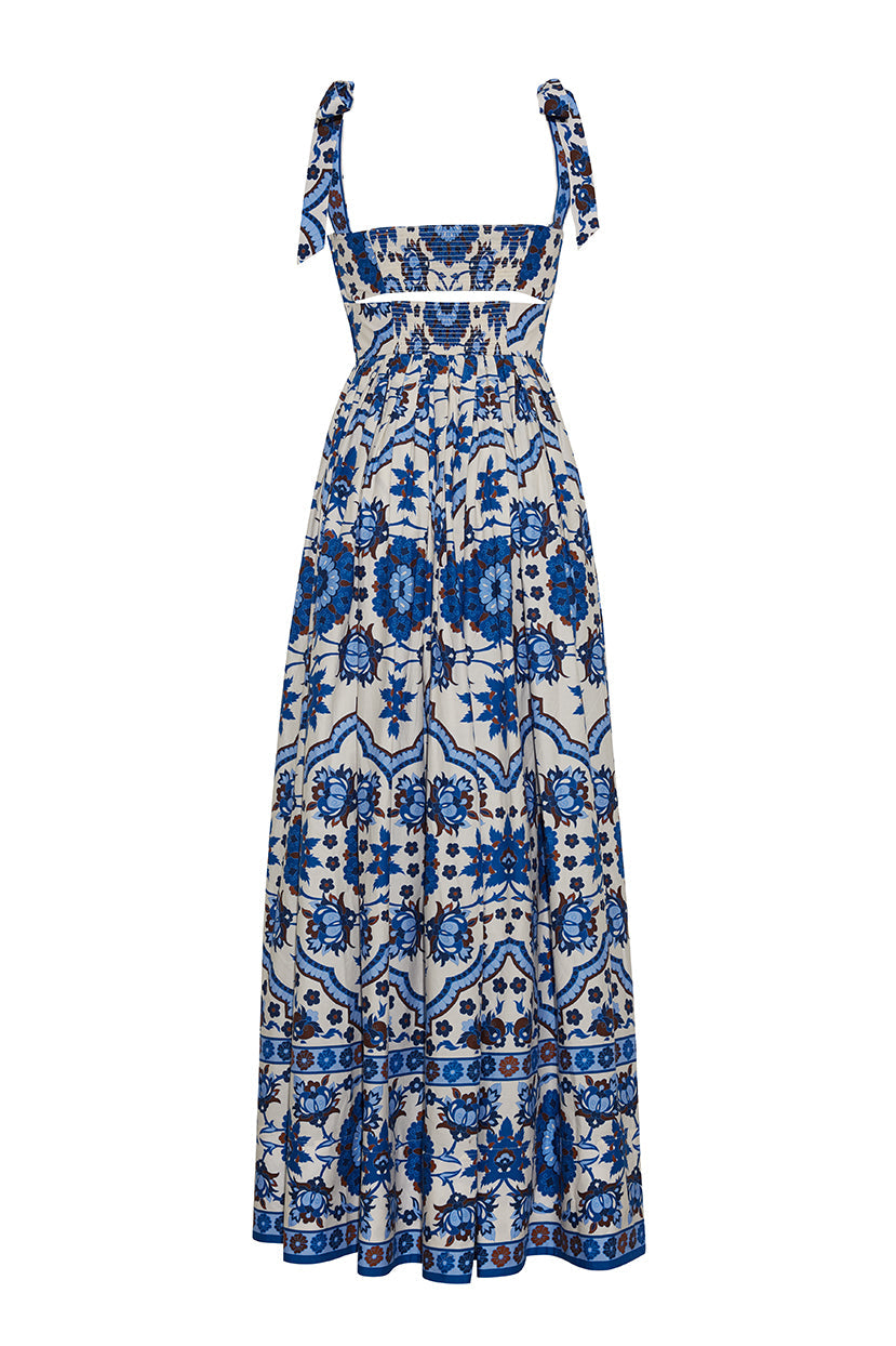Tula Maxi Dress in Mystic Blue