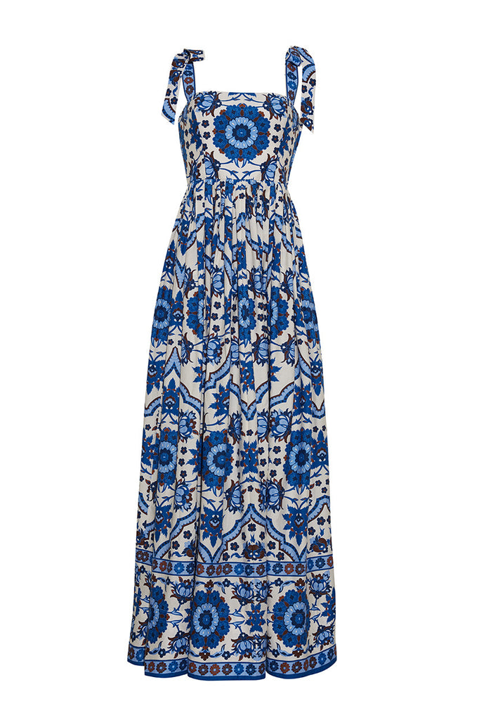 Tula Maxi Dress in Mystic Blue