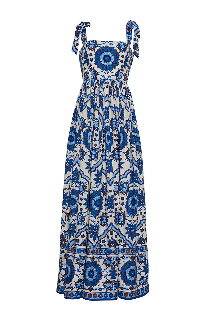 Tula Maxi Dress in Mystic Blue