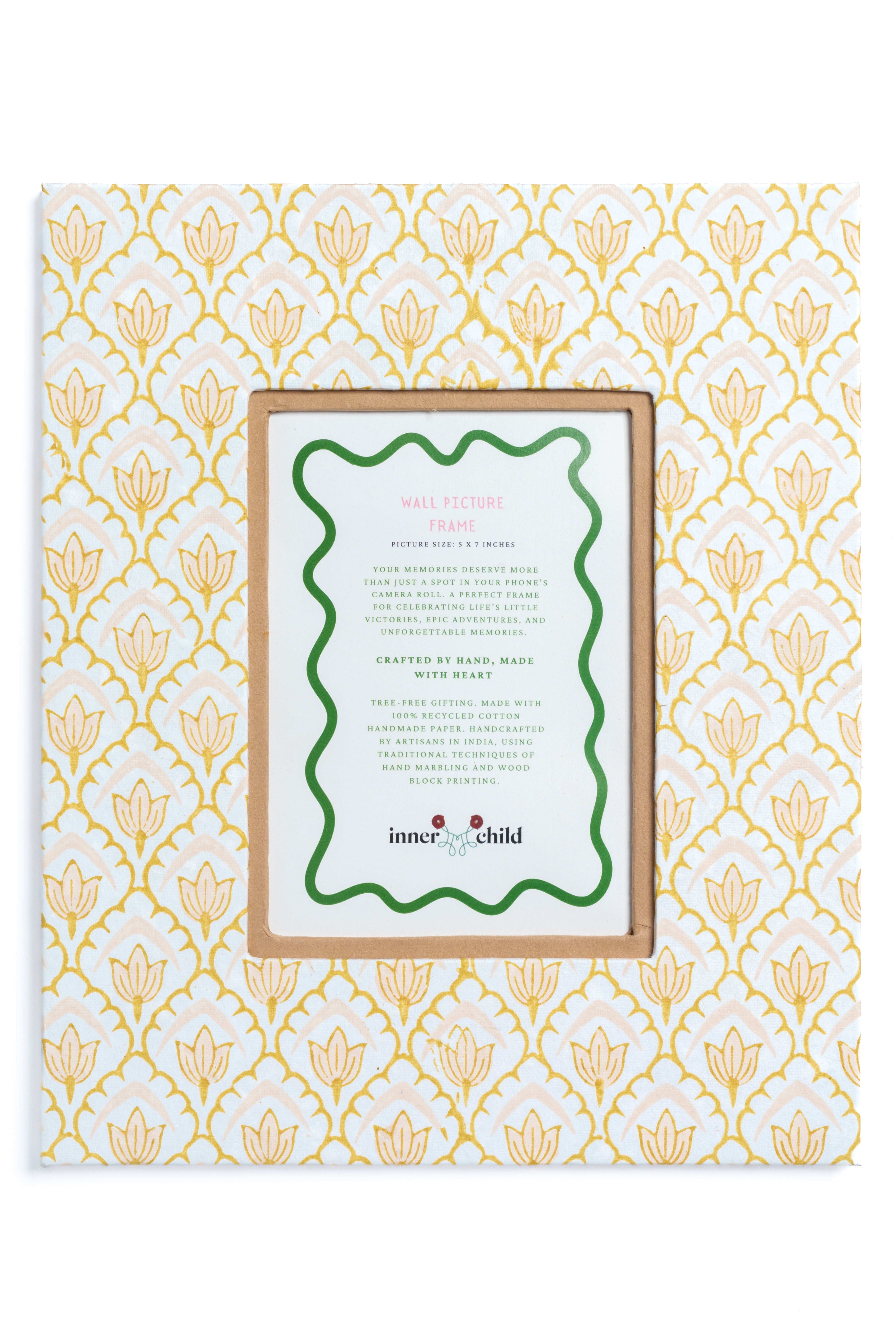 Large Wall Picture Frame 5x7 in Desert Sand Tulip