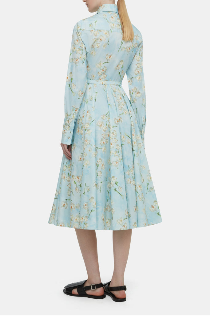 Emmalyna Dress with Little Lillie's on Blue Cotton