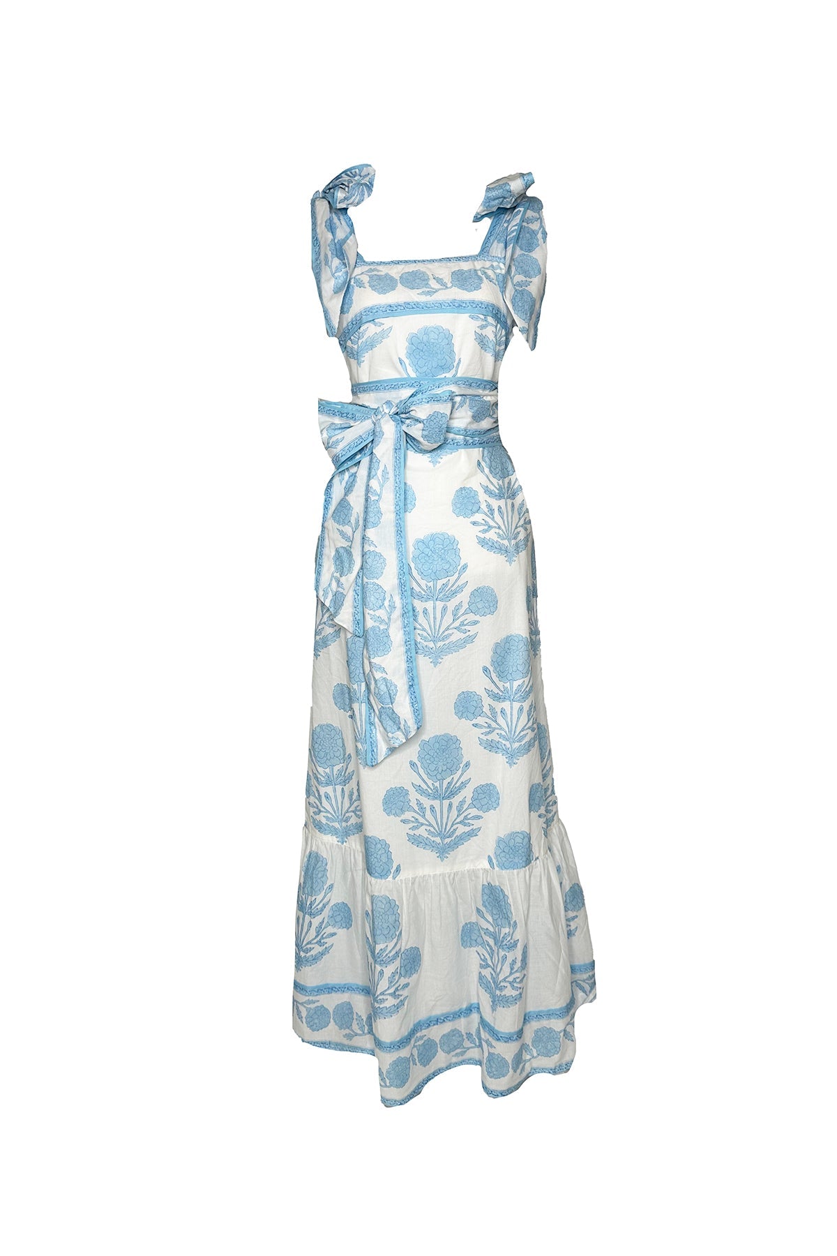 Seaside Sundress in Baby Blue Marigold