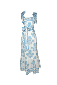 Seaside Sundress in Baby Blue Marigold