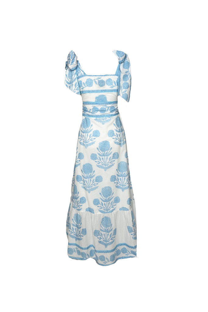 Seaside Sundress in Baby Blue Marigold