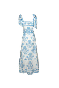 Seaside Sundress in Baby Blue Marigold