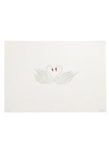 Limited Edition Pair of Swans Print