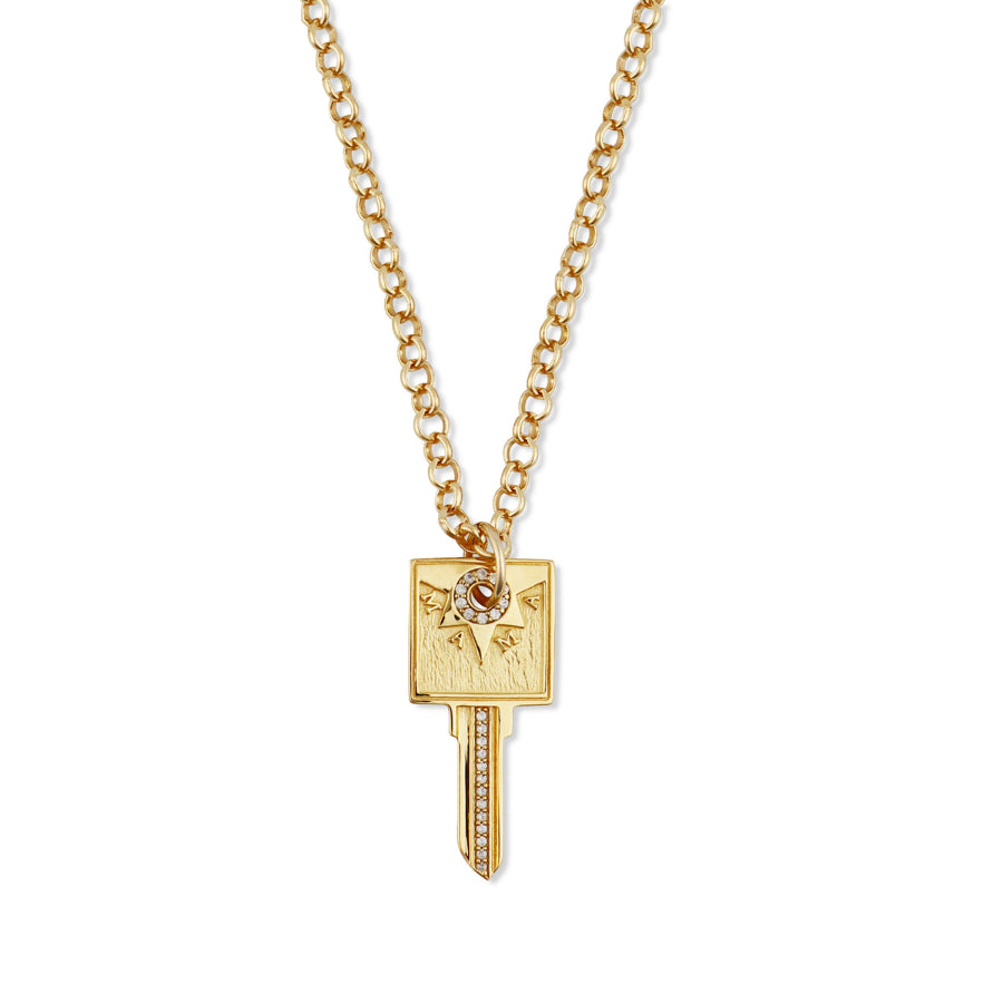MAMA Compass Key Necklace