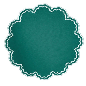 Bettina Placemat in Holiday Green, Set of 4