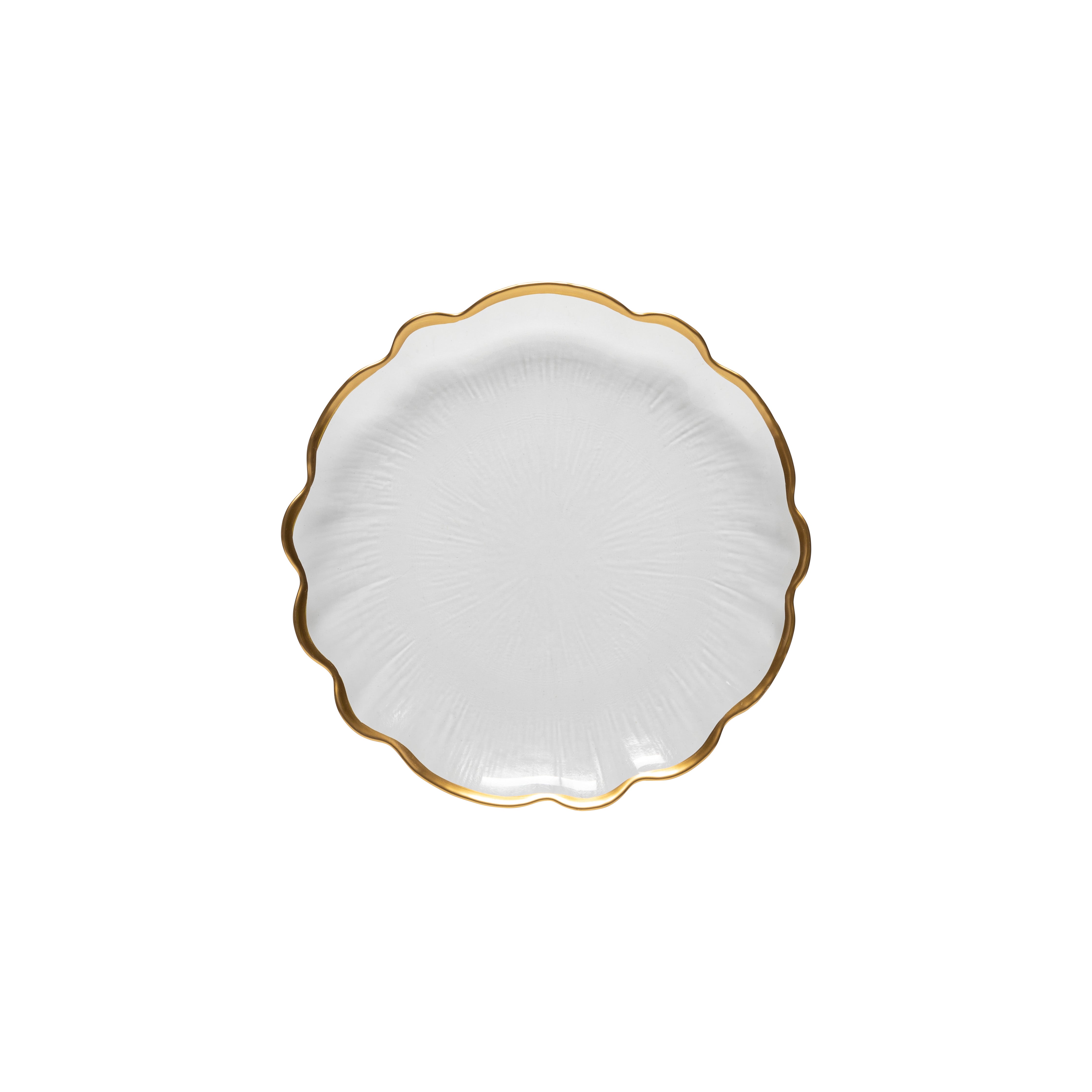 Francesca Collection Salad Plates in Gold, Set of 6