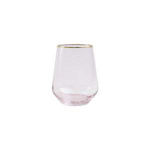 Rainbow Stemless Wine Glass