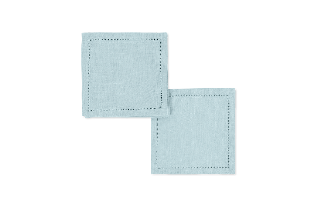 Valentina Hemstitch Cocktail Napkins, Set of 4