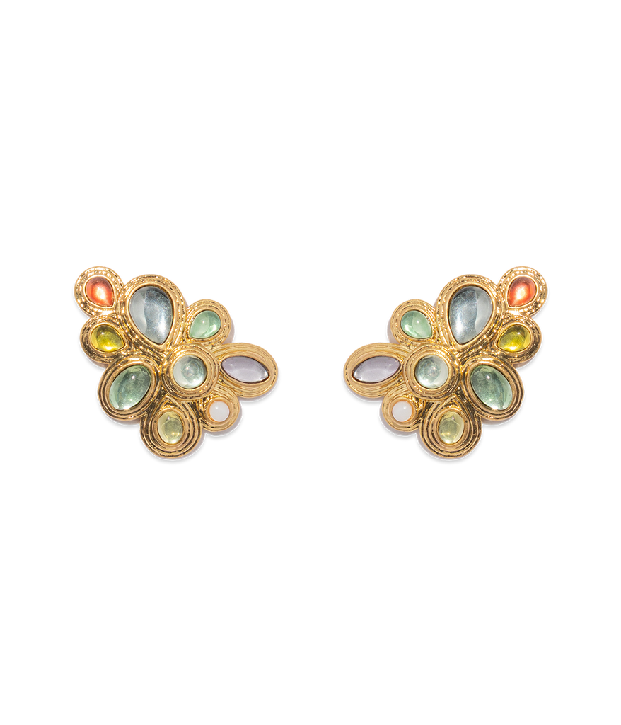 Valletta Stud Earrings in Multi