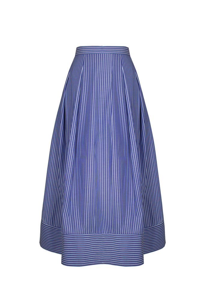 Vela Skirt in Blue Stripes