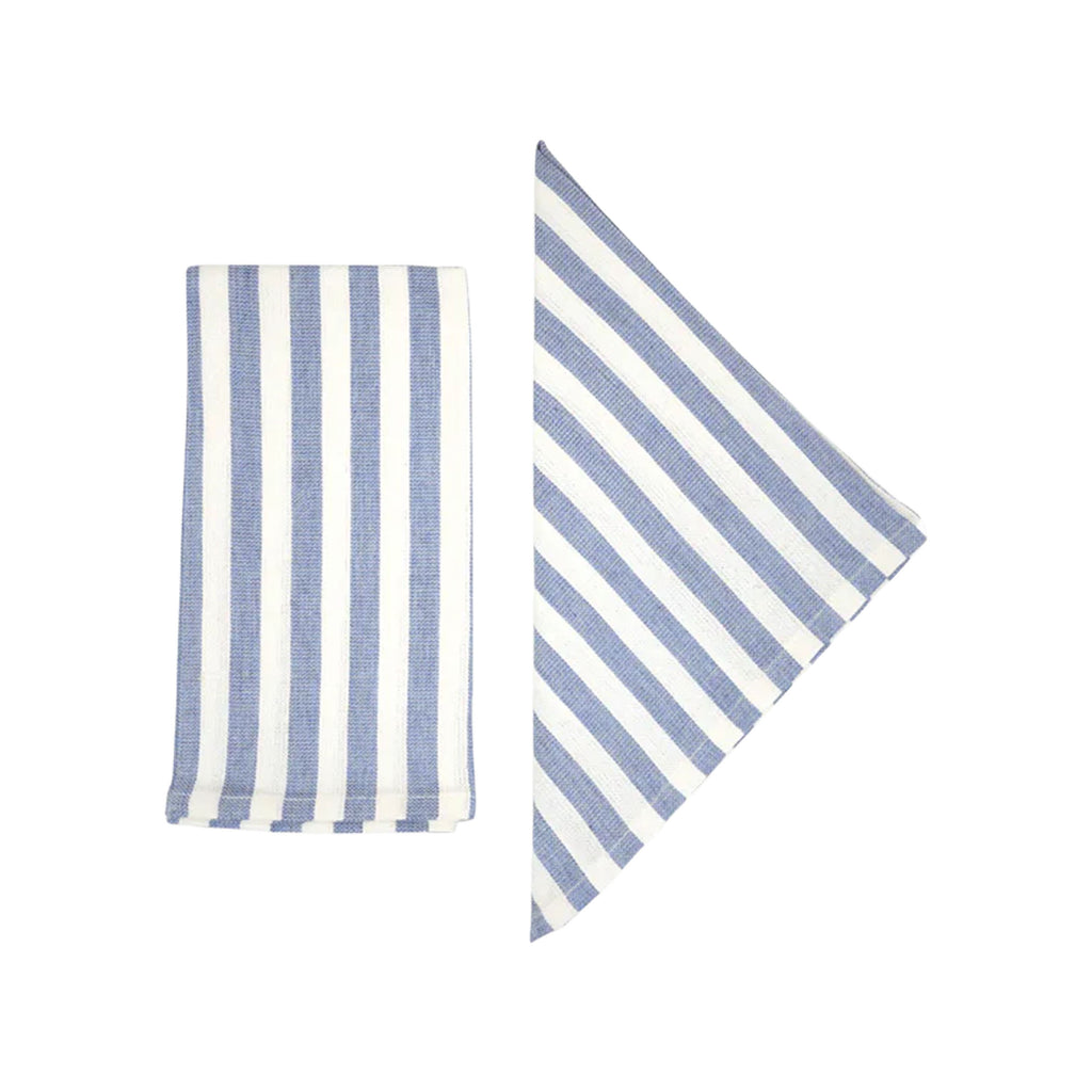 Vera Stripe Napkins in Light Blue, Set of 2