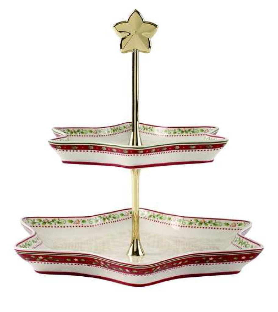 Winter Bakery Delight Tray Stand, Holly in Multi