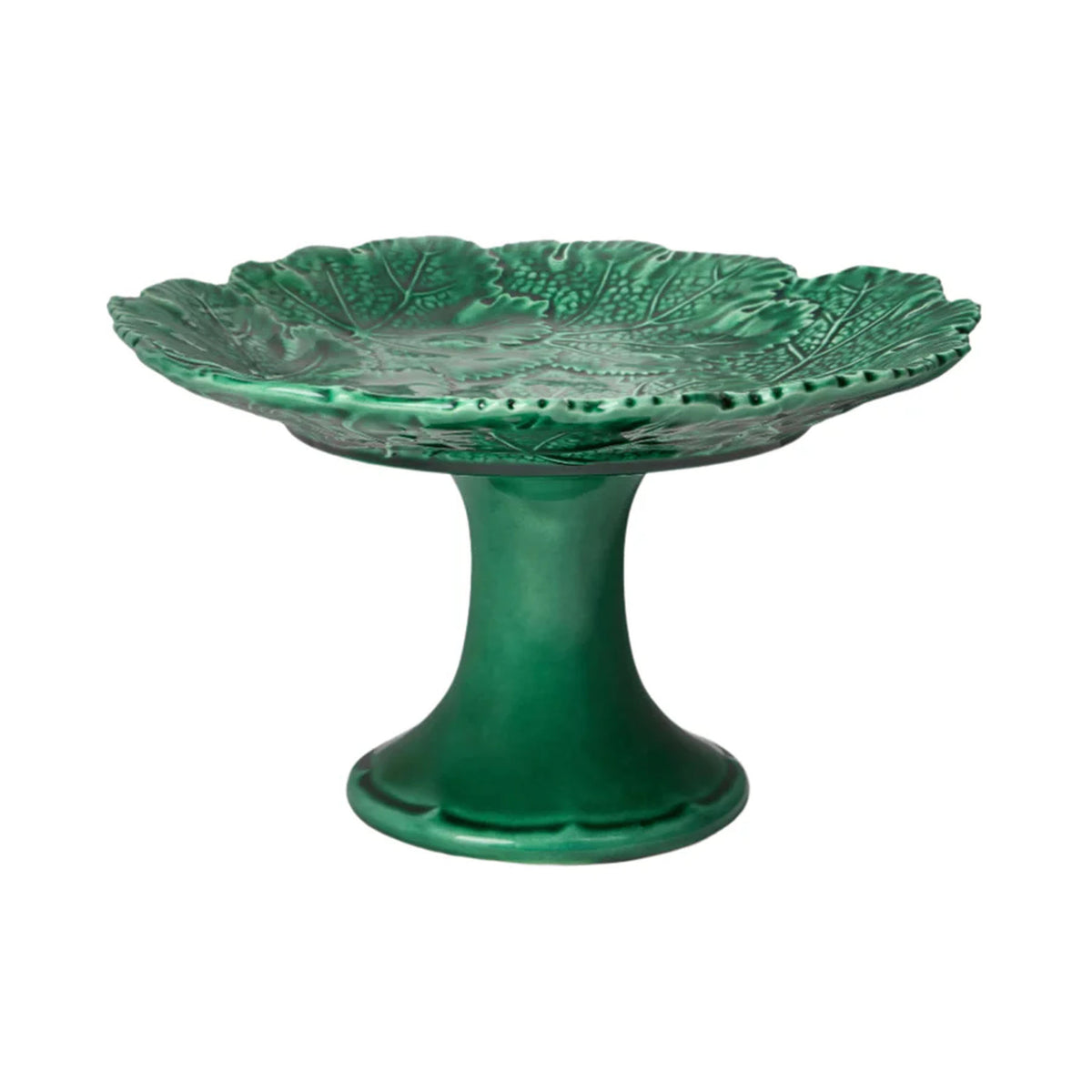 Vine Leaf Cake Stand in Green