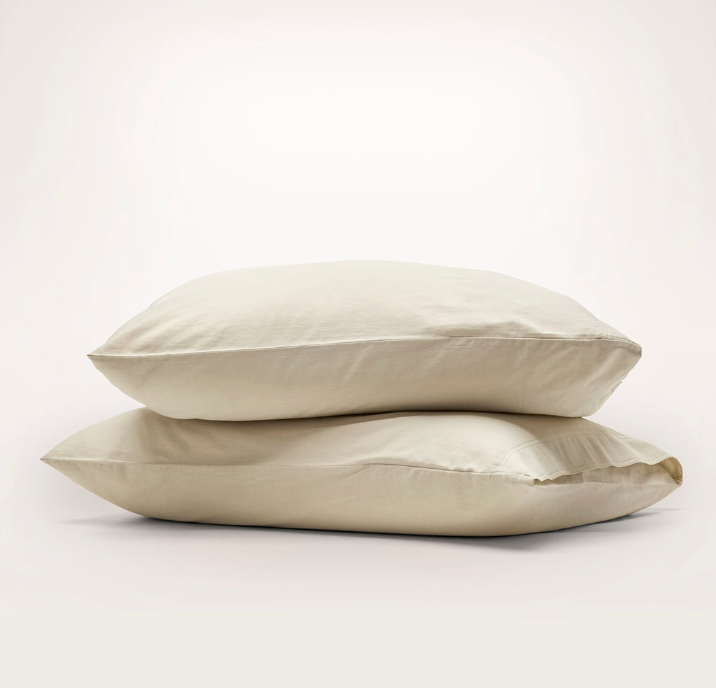 Signature Vintage Washed Pillowcase Set in Vintage Sand