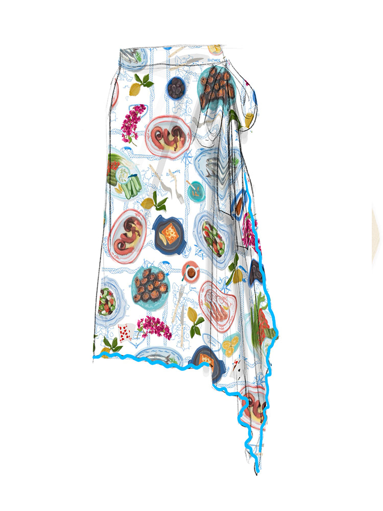 Lampi Wrap Skirt RTW LINGUA FRANCA NYC