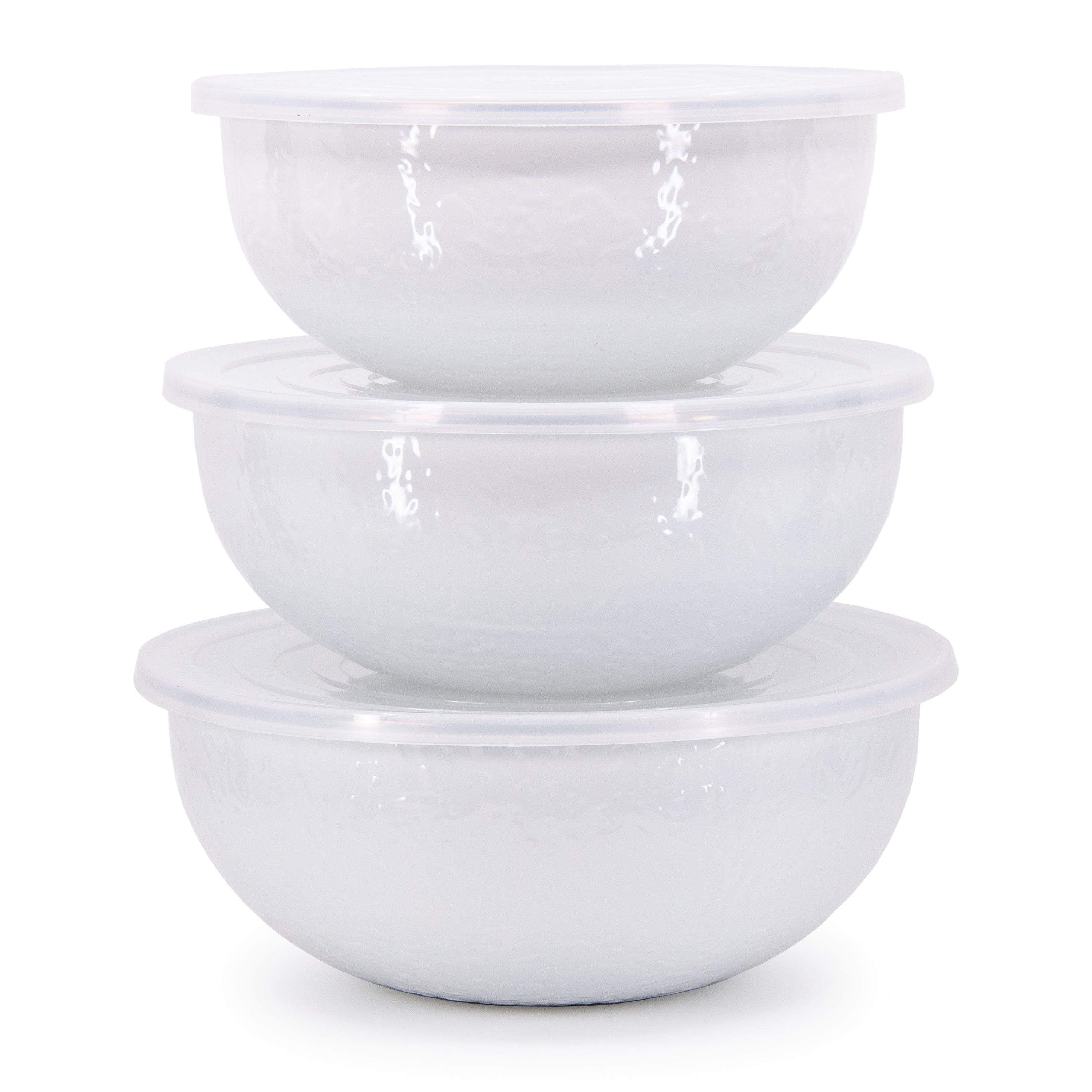 Mixing Bowls in Solid White