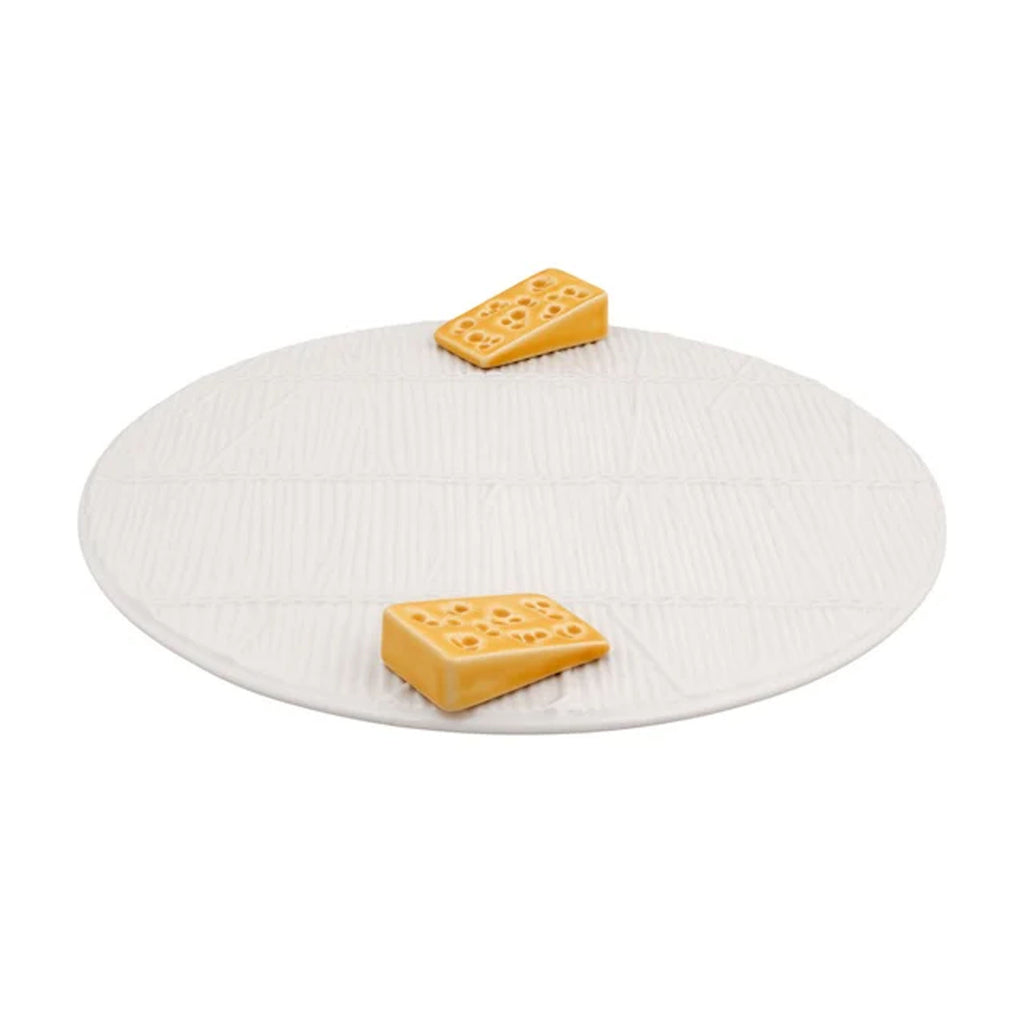 White Cheese Tray with Yellow Cheese