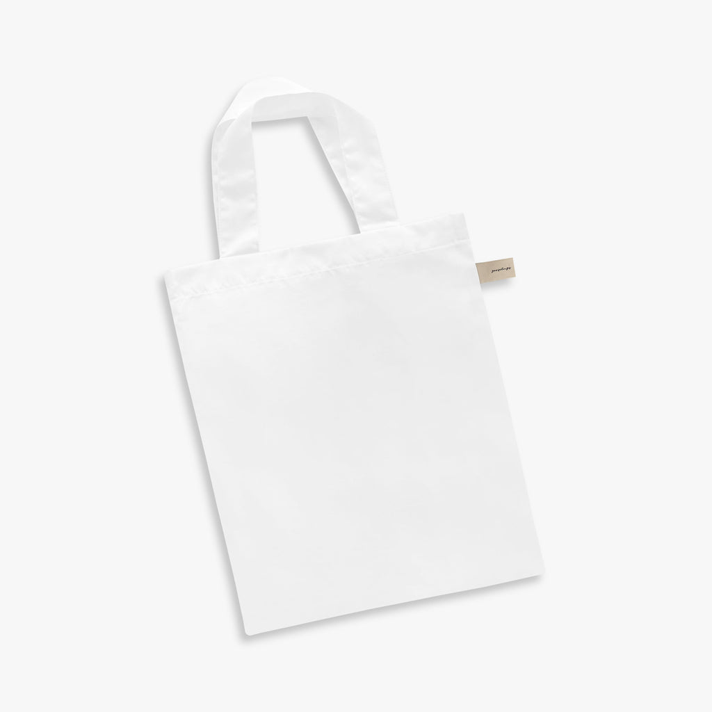Scalloped Starlight White Tote Bag
