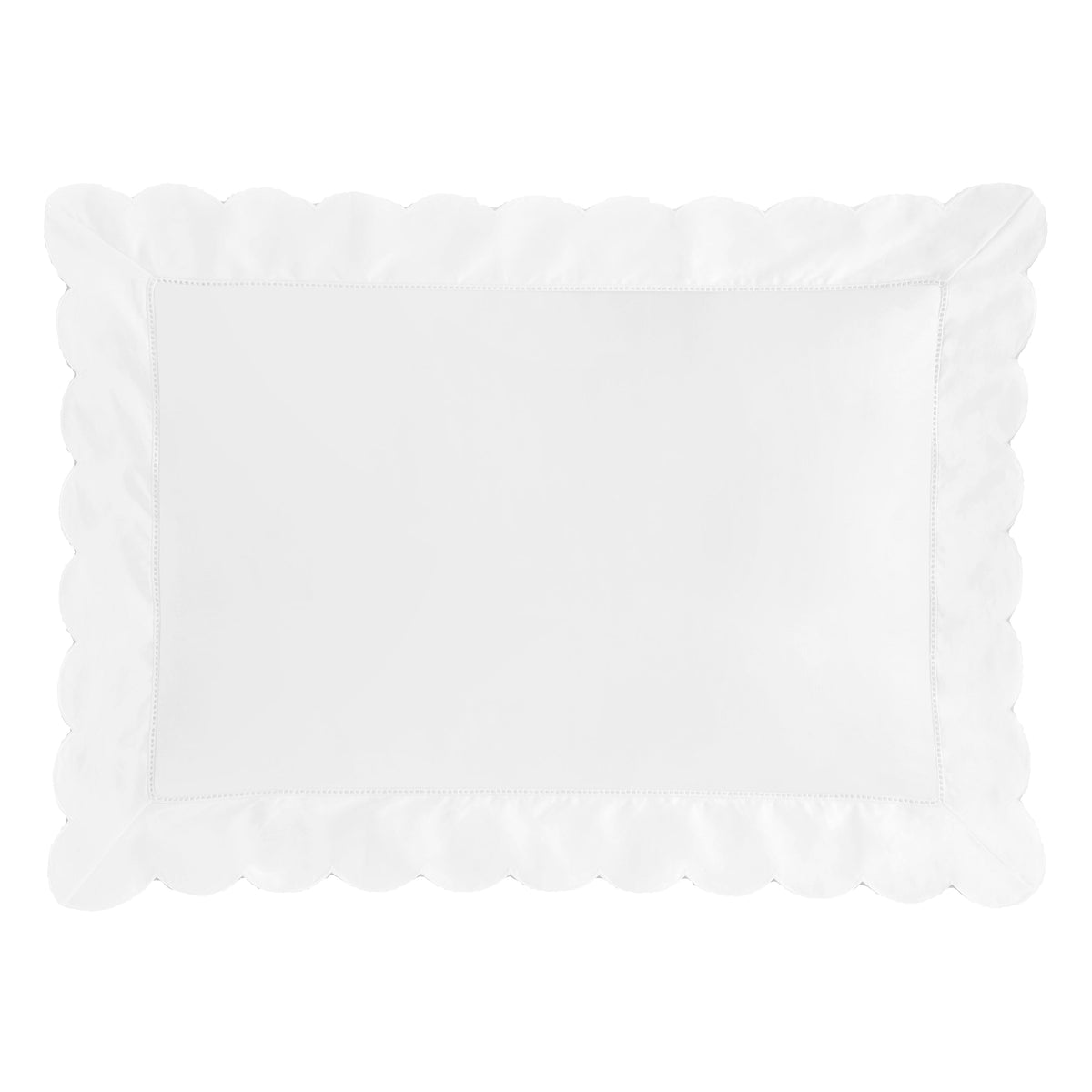 Scalloped Starlight Toddler Pillow in White