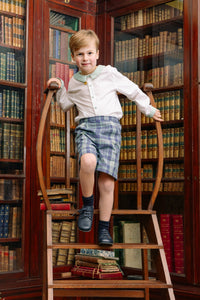 William Blue Tartan Dressy Set