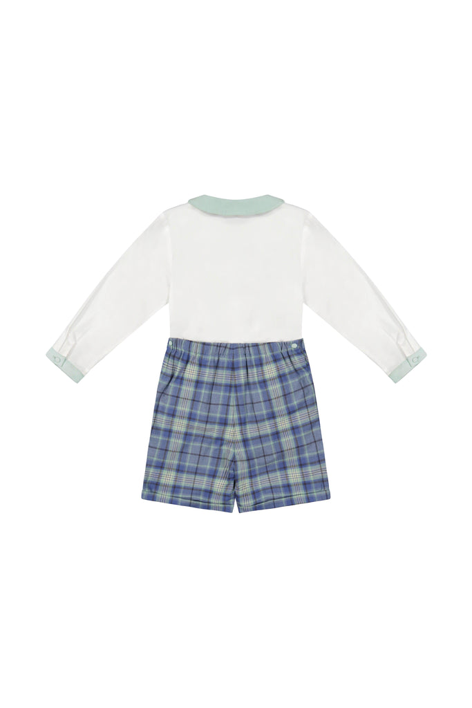 William Blue Tartan Dressy Set