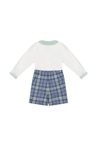 William Blue Tartan Dressy Set