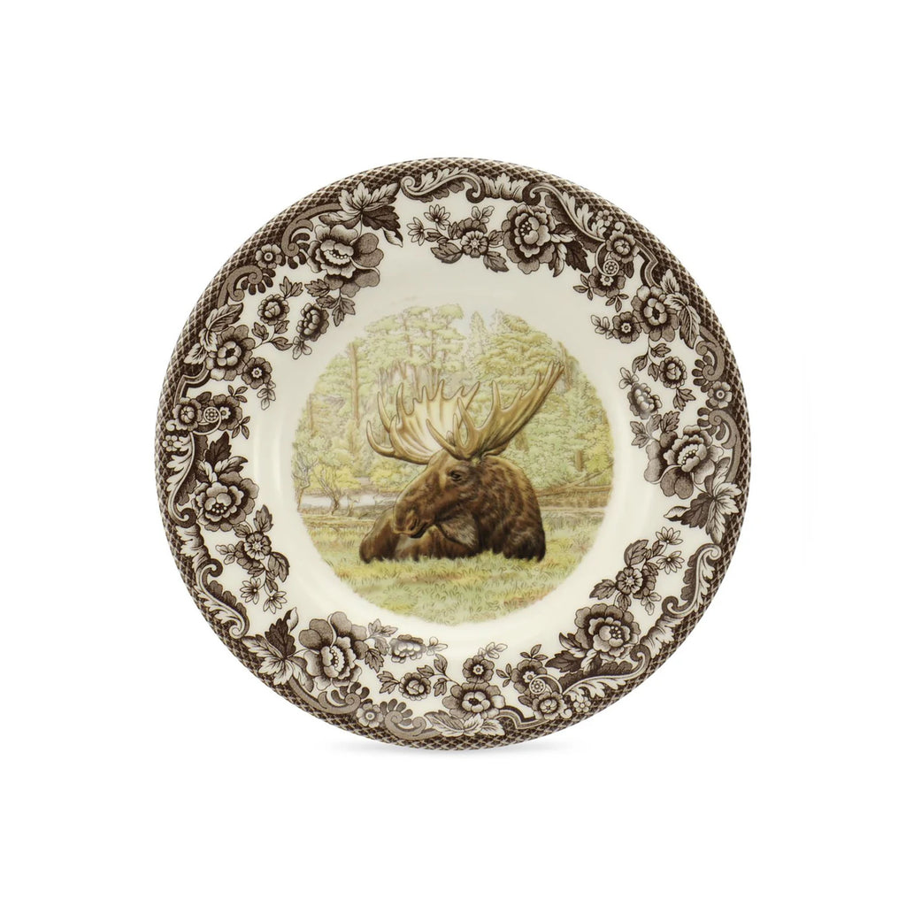 Woodland Bread & Butter Plate with Magestic Moose