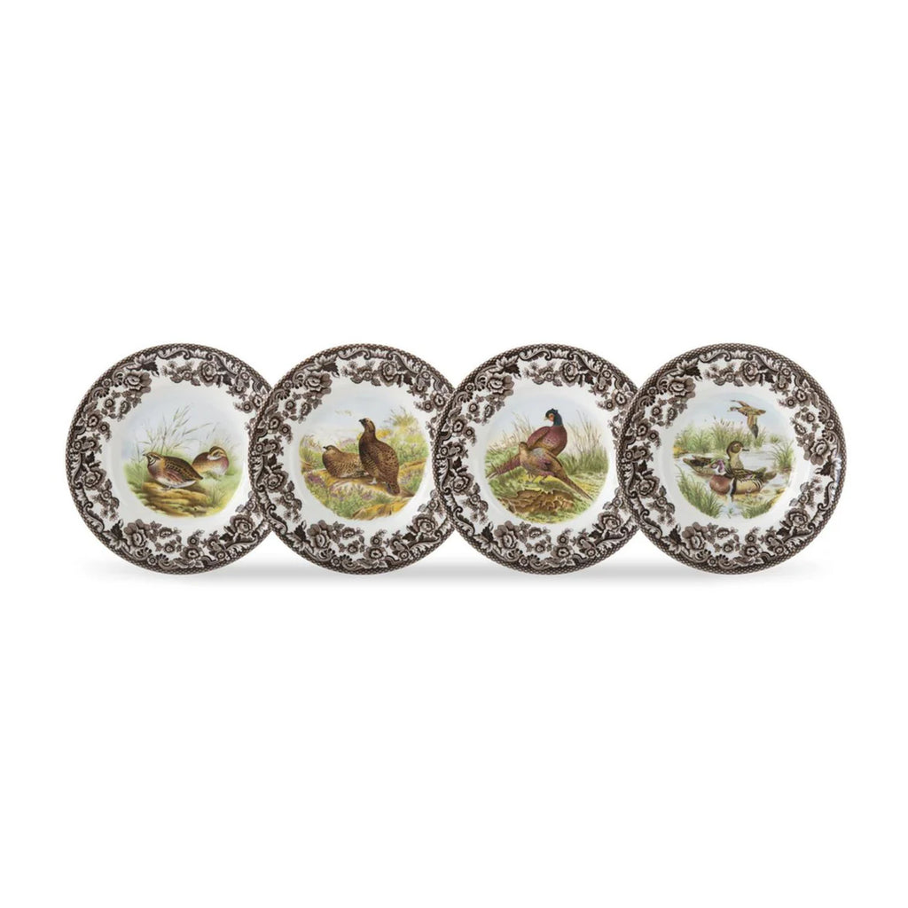 Woodland Canape Plates, Set of 4 Birds