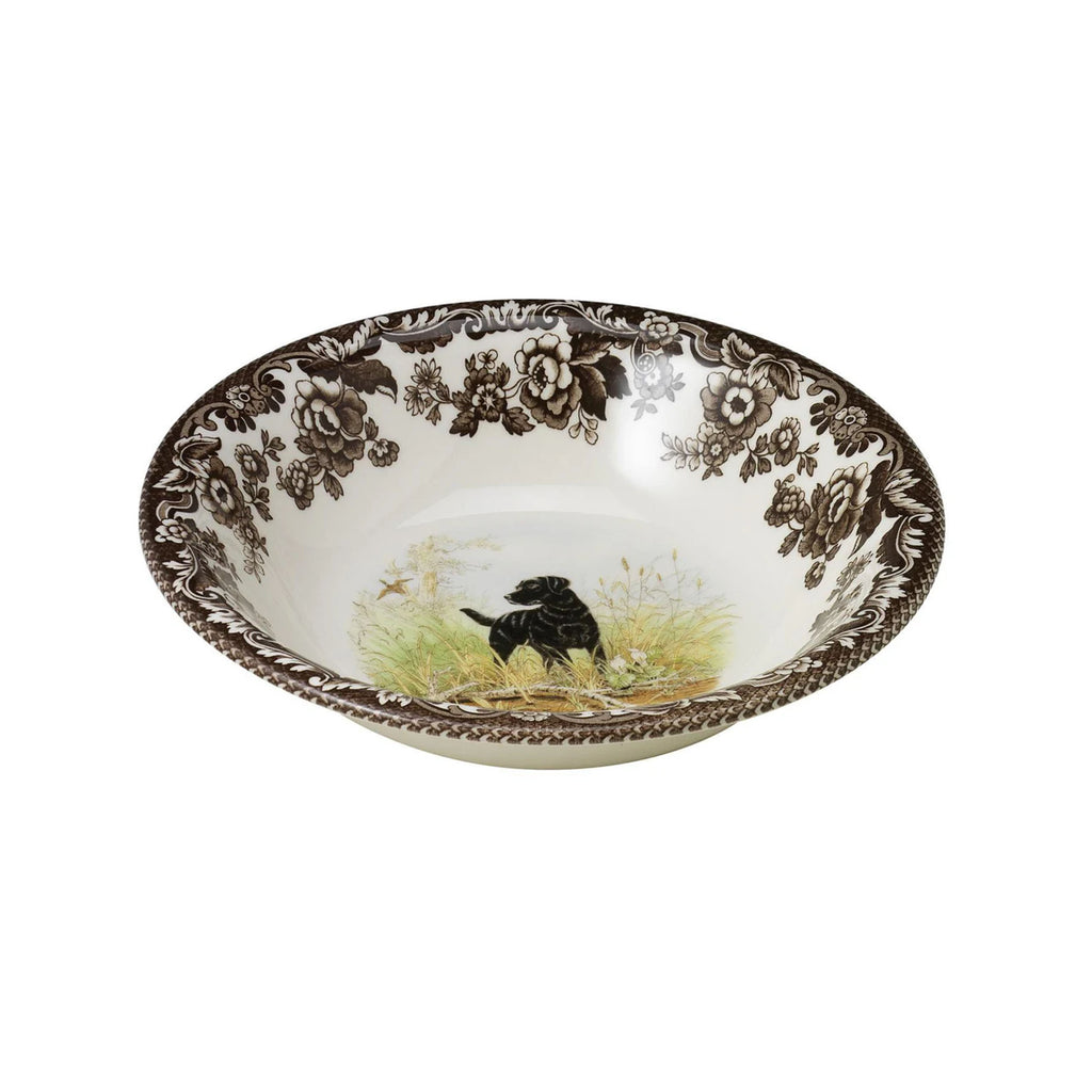 Woodland Dogs Ascot Cereal Bowl with Black Labrador Retriever