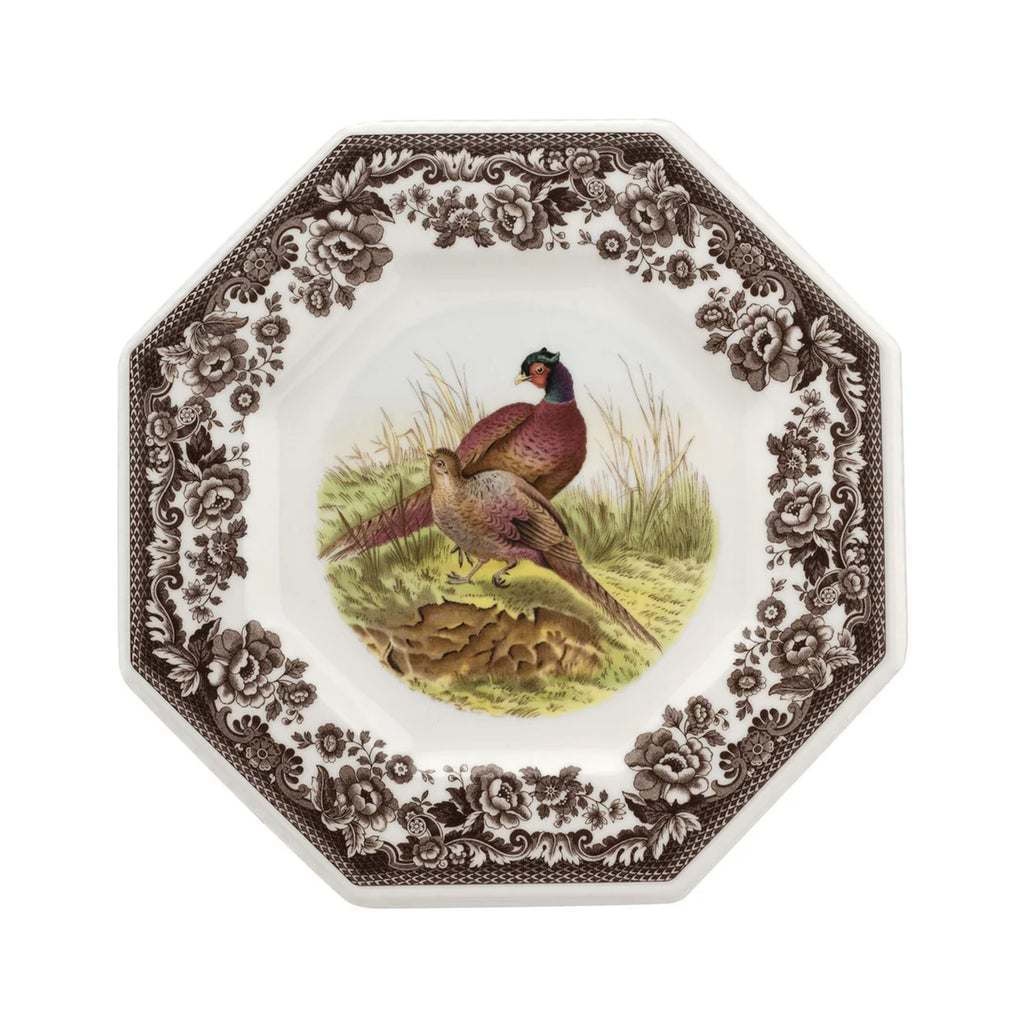 Woodland Octagonal Plate with Pheasant