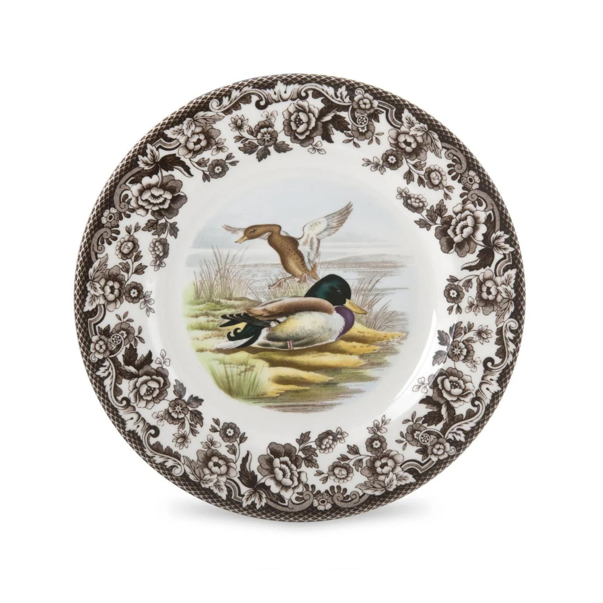 Woodland Salad Plate with Mallard