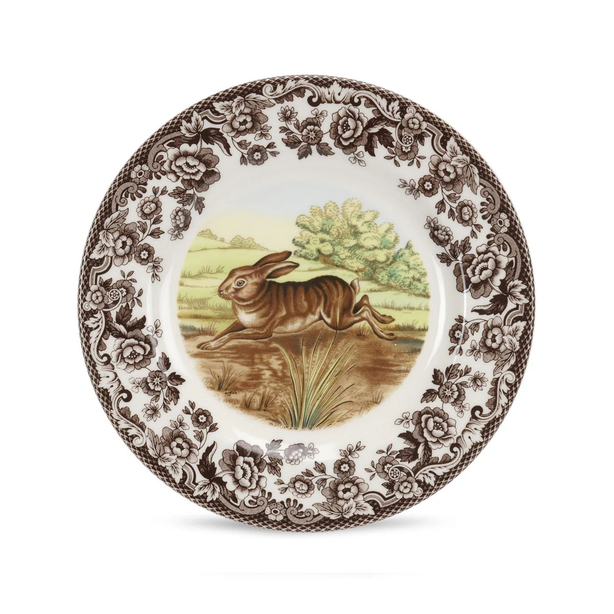 Woodland Salad Plate with Rabbit