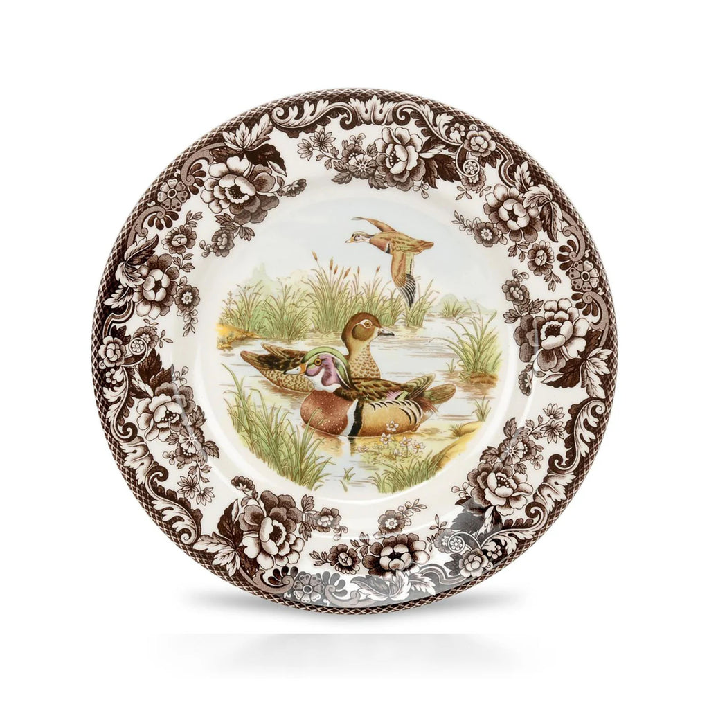 Woodland Salad Plate with Wood Duck