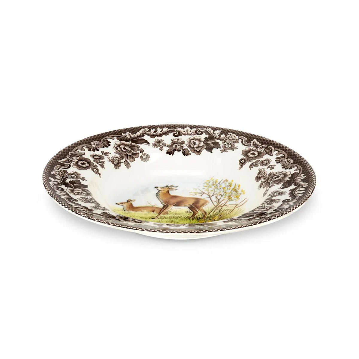 Woodland Soup Plate with Deer