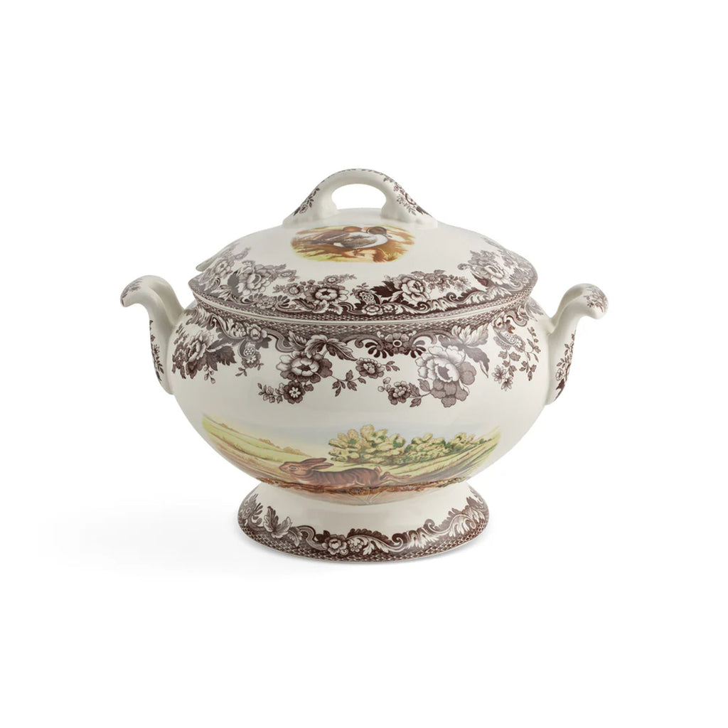 Woodland Soup Tureen with Cover Rabbit, Quail, & Pintail