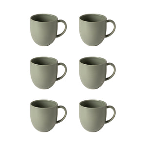 Pacifica Collection Mugs in Artichoke, Set of 6