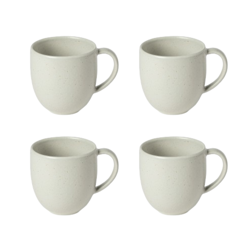 Pacifica Collection Mugs in Oyster Grey, Set of 6