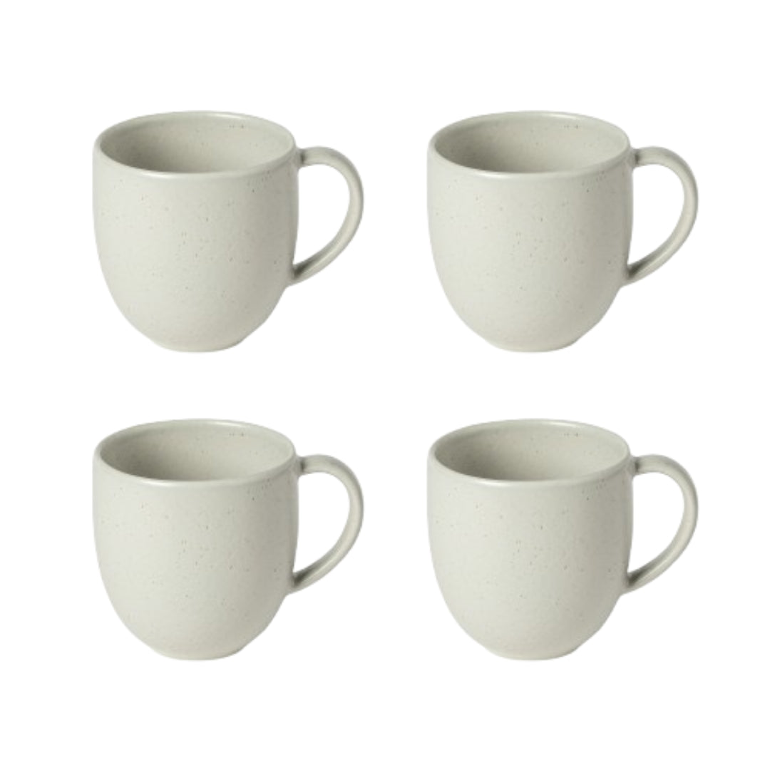 Pacifica Collection Mugs in Oyster Grey, Set of 6