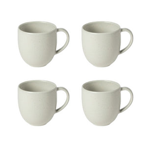 Pacifica Collection Mugs in Oyster Grey, Set of 6