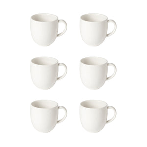 Pacifica Collection Mugs in Salt, Set of 6