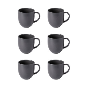 Pacifica Collection Mugs in Seed Grey, Set of 6