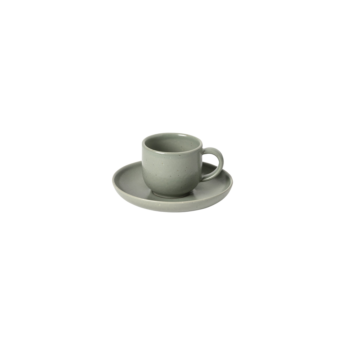 Pacifica Collection Coffee Cups & Saucers in Artichoke, Set of 6
