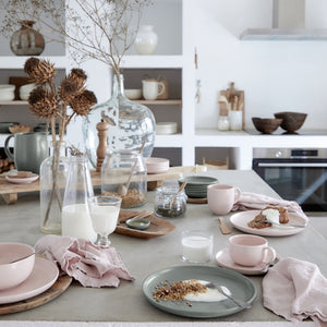 Pacifica Collection Coffee Cups & Saucers in Artichoke, Set of 6